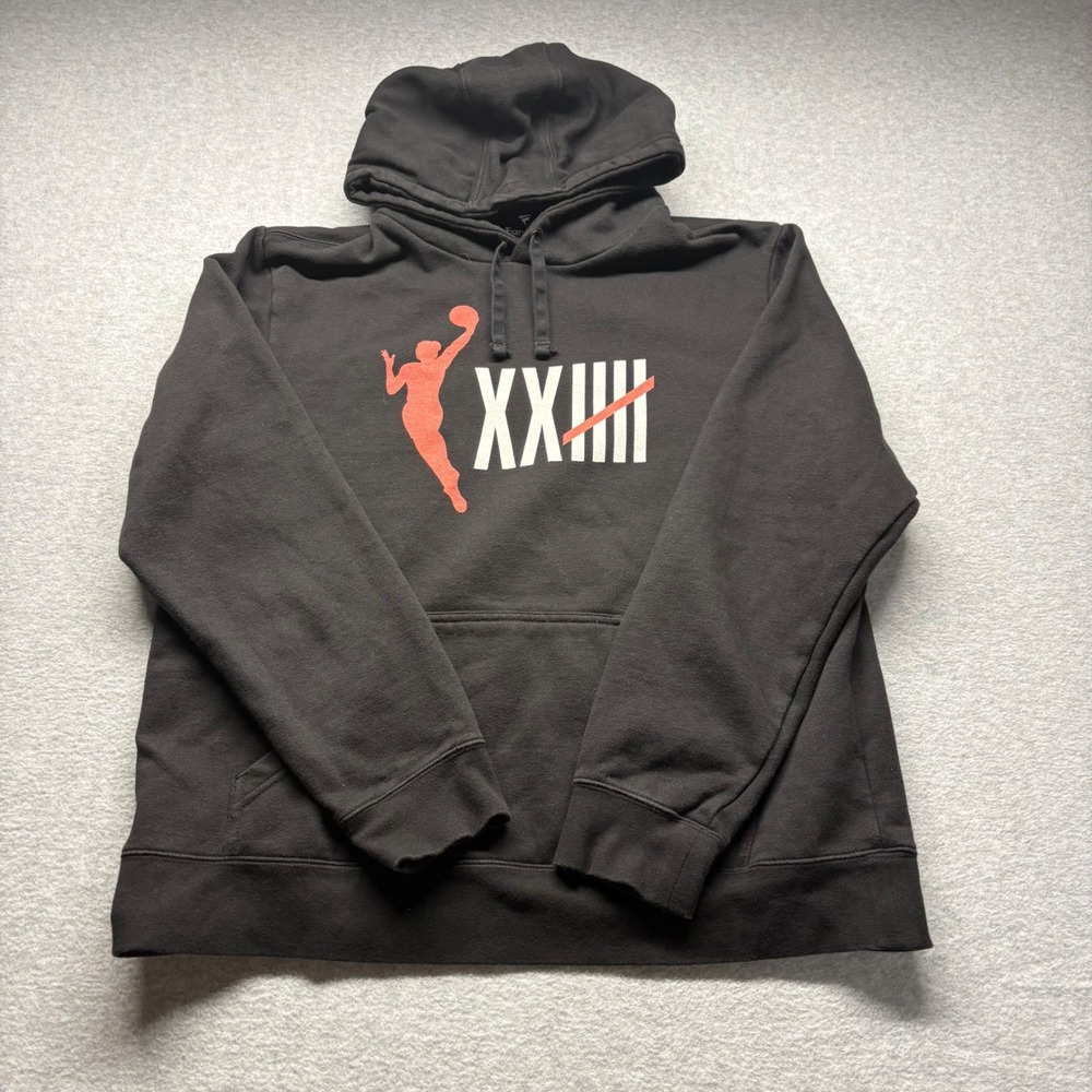 Fanatics Mens Hoodie Black Basketball Graphic XXIII Roman Numeral Large L